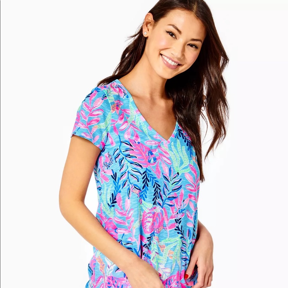 Lilly Pulitzer Etta V-neck top